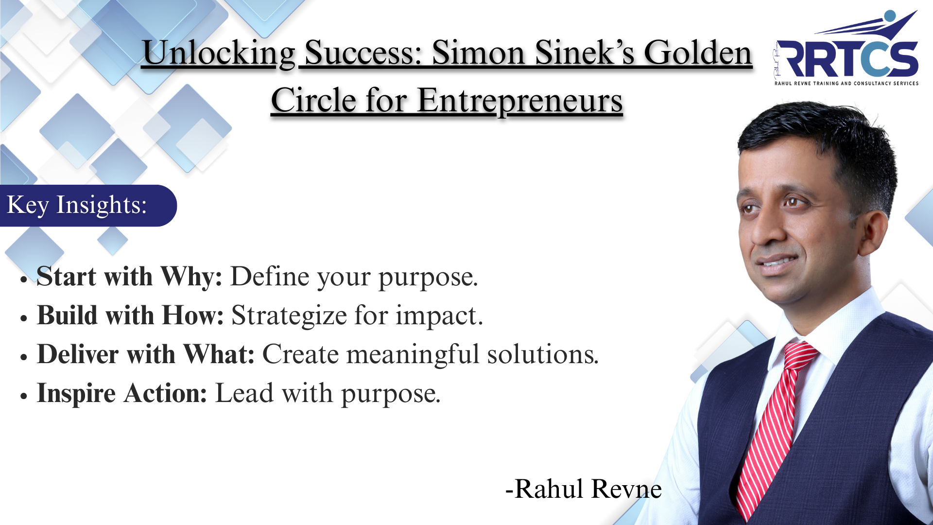 A vibrant illustration featuring three concentric circles labeled 'Why' at the center, 'How' in the middle, and 'What' on the outermost ring. The image symbolizes Simon Sinek's Golden Circle concept, highlighting the importance of starting with purpose to achieve success in entrepreneurship.