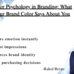 Infographic showing how brand colors influence emotions and consumer behavior in marketing