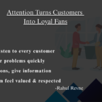 Customer service staff greeting and helping a shopper to create a positive experience